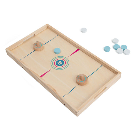 Bs toys slyngepuck og bordhockey actionspil - 2-i-1 brætspil - børnelegetøj - fra 6 år - 2 spillere