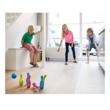 BS legetøj bowlingsæt i træ kegler junior, 7 stk.
