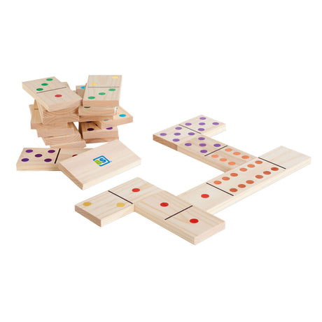 Bs legetøj mega træ domino spil, 28 stk,.