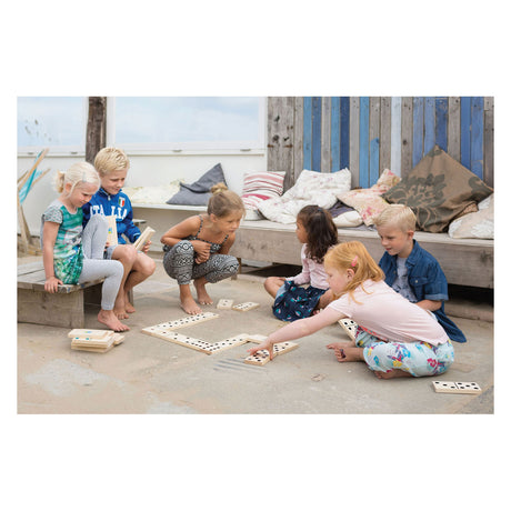 Bs legetøj mega træ domino spil, 28 stk,.