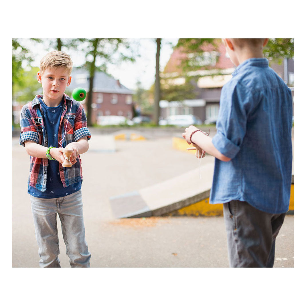 Bs legetøj kendama spil - fangst spil - Japansk færdighedsspil fra 8 år - fange bold - børns legetøj - træleg - koordinationstræning - kendama spil - trælegetøj