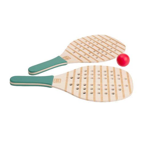 Bs legetøj padelketchere i træ - padelketsjere - padelketchere børn - udendørs legetøj til børn - pædagogisk legetøj - gavebarn - trælegetøj - udendørs legetøj - strandlegetøj - sport