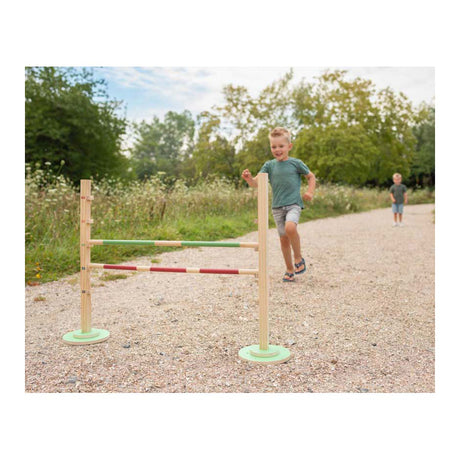 Bs legetøj - hoppehækketræ - fsc træ - hobbyhest - hækkeløb - egnet fra 6 år