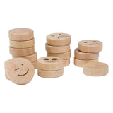 BS legetøj shuffleboard børnefamilie – shuffleboard i træ GA523 – shuffleboard – familiespil – 18 skiver – perfekt Sinterklaasgave – Julespil – brætspil for store og små