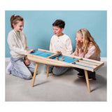 BS legetøj shuffleboard børnefamilie – shuffleboard i træ GA523 – shuffleboard – familiespil – 18 skiver – perfekt Sinterklaasgave – Julespil – brætspil for store og små