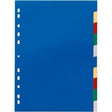 Blanke faner holdbare 6740 10 faner 11 huller flerfarvet