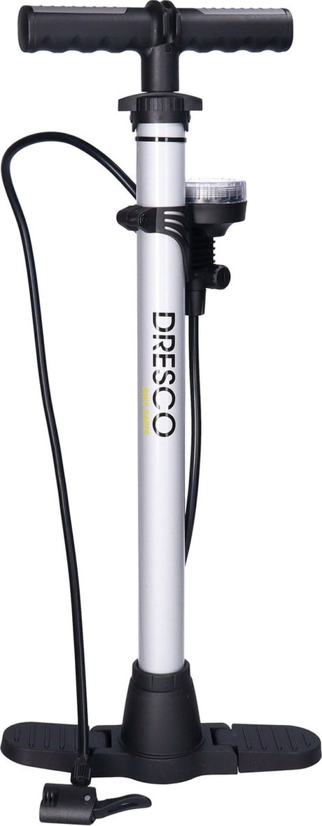Dresco cykelpumpe - trykmåler - sort