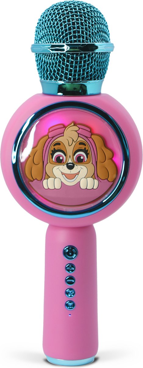 OTL Technologies Paw Patrol Skye - trådløs karaokemikrofon til børn - oplyst LED-skærm - højttaler - stemmeforvrængning