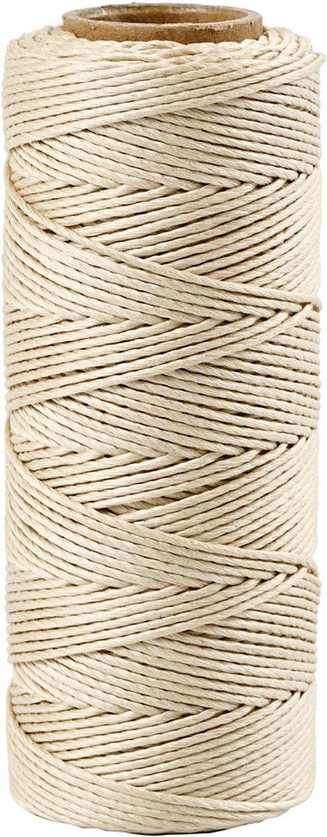 Creativ company bambussnor 1 mm råhvid 65 m