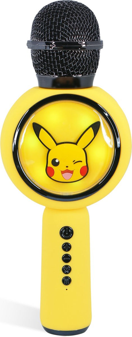 Otl technologies pokémon - trådløs karaokemikrofon til børn - oplyst LED-skærm - højttaler - stemmeforvrængning