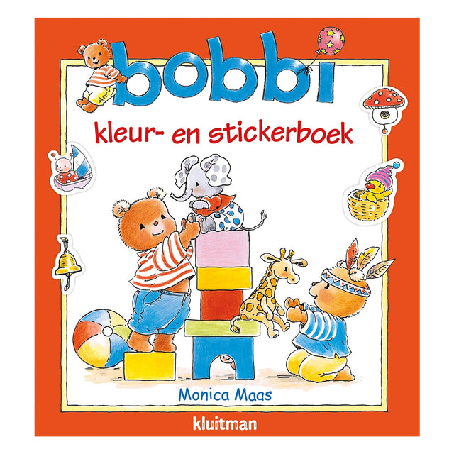 Kluitman bobbi farve- og klistermærkebog