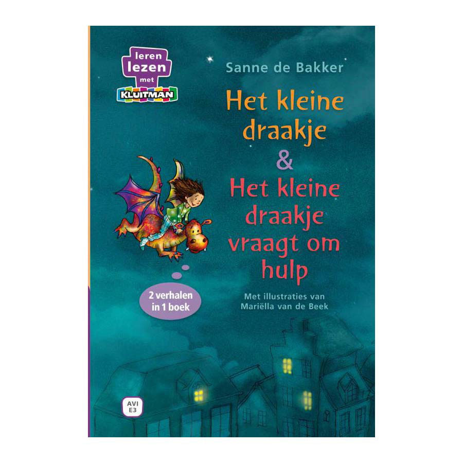Kluitman Publishers lærer at læse med Kluitman. den lille drage 2-i-1