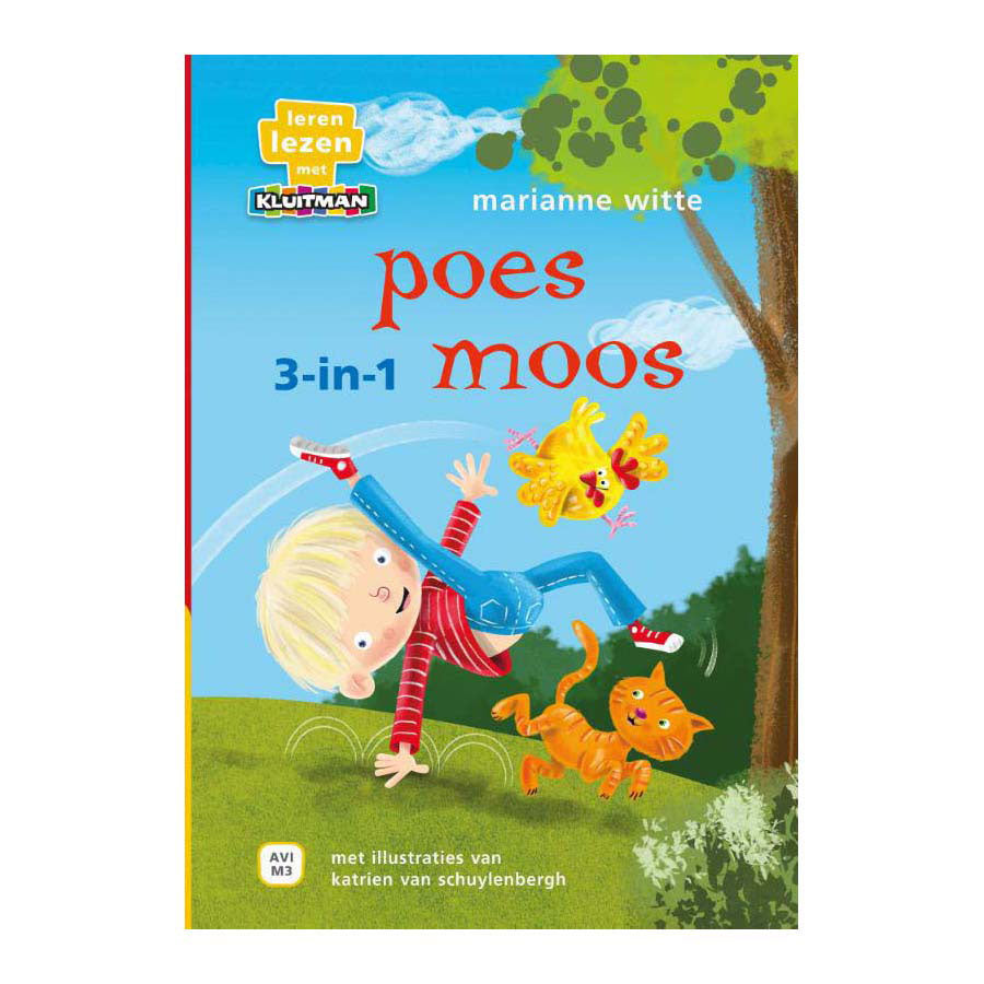 Uitgeverij Kluitman Poes Moos 3-i-1 Avi M3