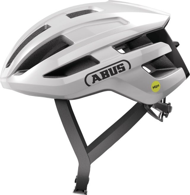 Abus hjelm powerdome mips skinnende hvid