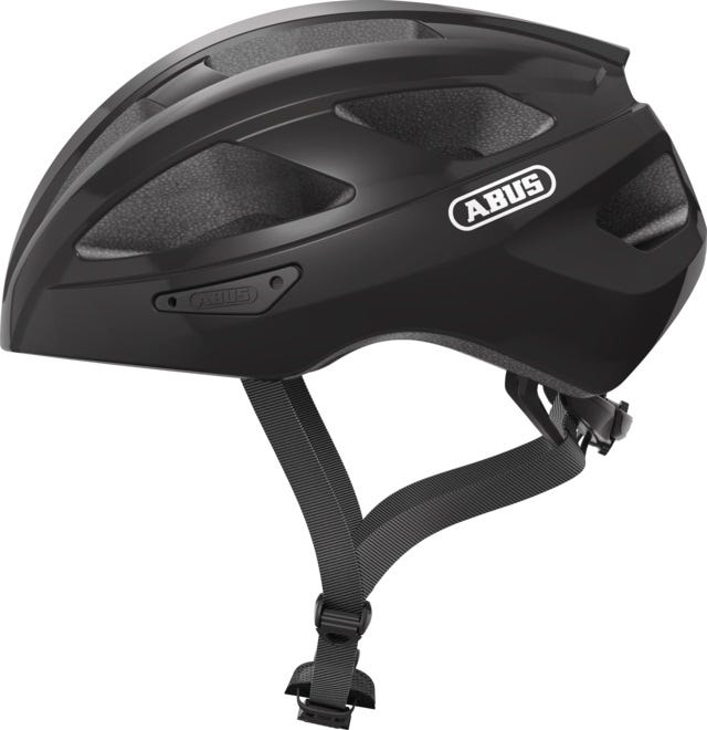 Abus hjelm macatgoud skinnende fløjl sort l 58-62cm