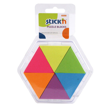 Grundlæggende sticky notes puslespil 6 farver