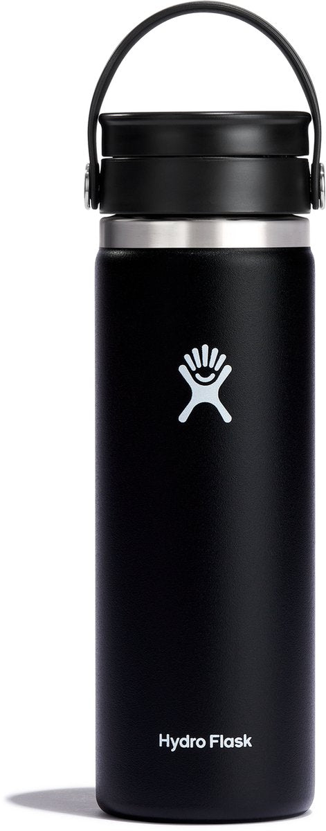 Hydroflaske bred flex sip drikkeflaske (590 ml) - sort