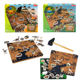 Toi-legetøj hammer spil dino vilde dyr 2 assorteret