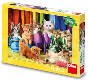 Dinotoys dino cats puslespil 8 søde killinger - 300 brikker