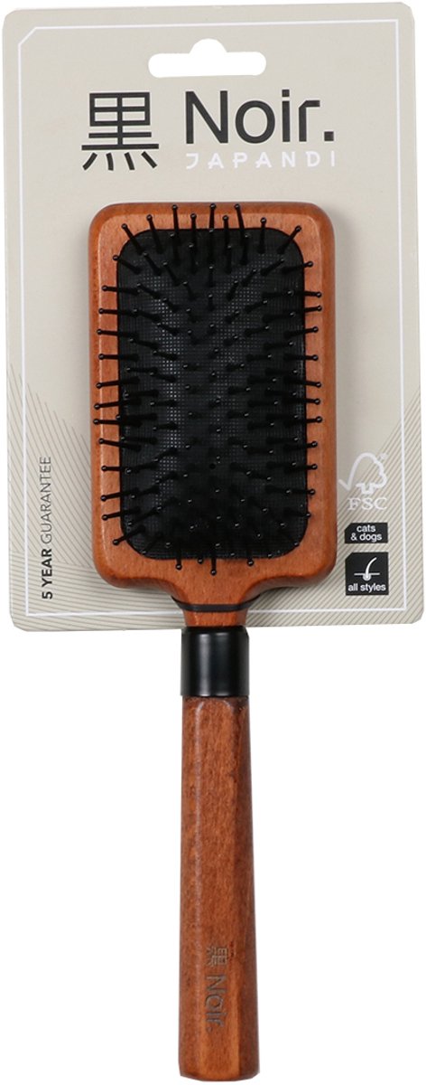 Noir. noir japandi pin pensel 25x7x3cm brun