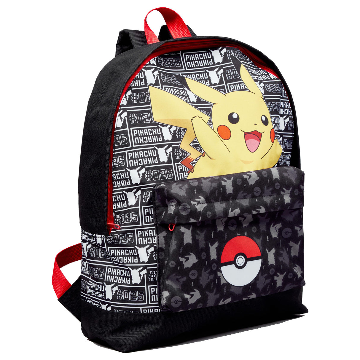 Pokémon -rygsæk med pokeball pikachu frontlomme