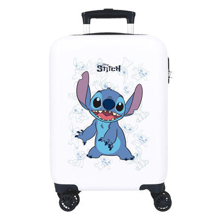 Trolley Case Happy Stitch White, 50 cm