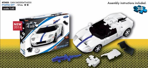 Van der Doelen Eureka 3D puslespil af en Ford GT 38 brikker