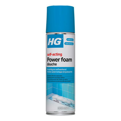 Hg - badkamer - badkamerreiniger - power foam douche - zelf-activerend - 300 ml - 1 stuk