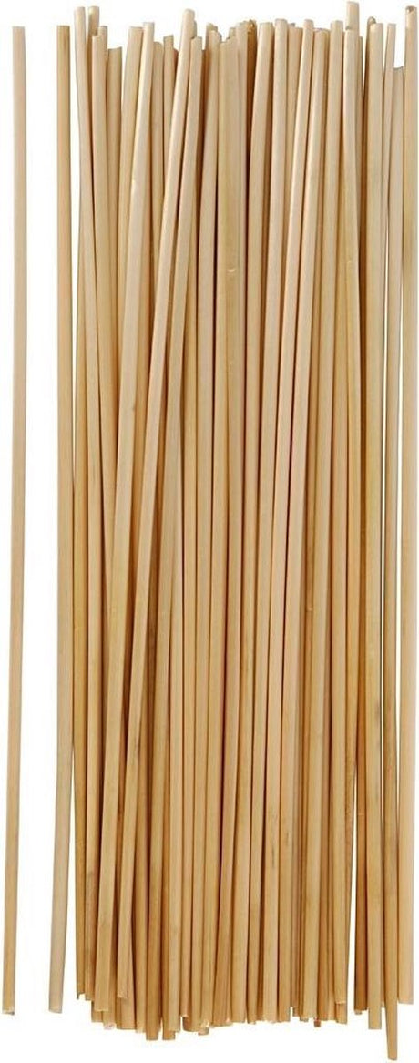 Creativ firma halmdekoration - naturligt strå - gør-det-selv håndværksmateriale - halm til miniaturer - gårddekoration - håndlavet blomsterdekoration - naturlig borddekoration - l 22 cm - tykkelse 1-3 mm - 50 stk.