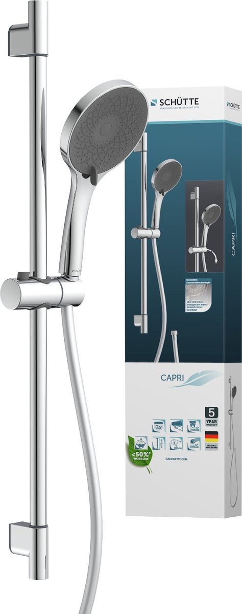 Schütte capri brusestangsæt - 3 positioner - krom