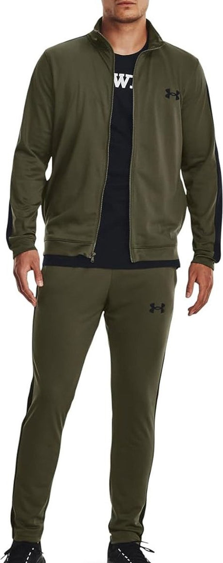 Under Armour UA Rival Knit Track Suit-GRN Træningsdragt til mænd - Navy OD Grøn - Sort