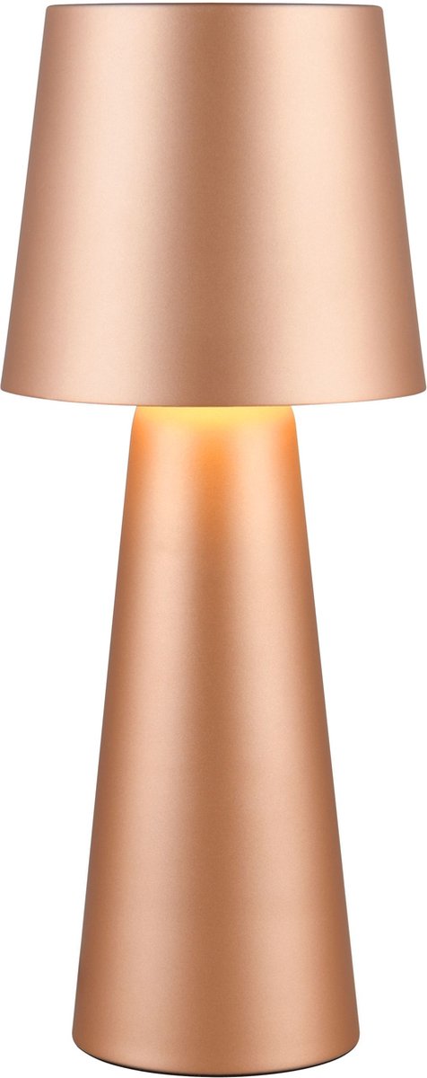 Trio nubian - bordlampe - mokka - ekskl. 1x e27 7 w - ledningskontakt