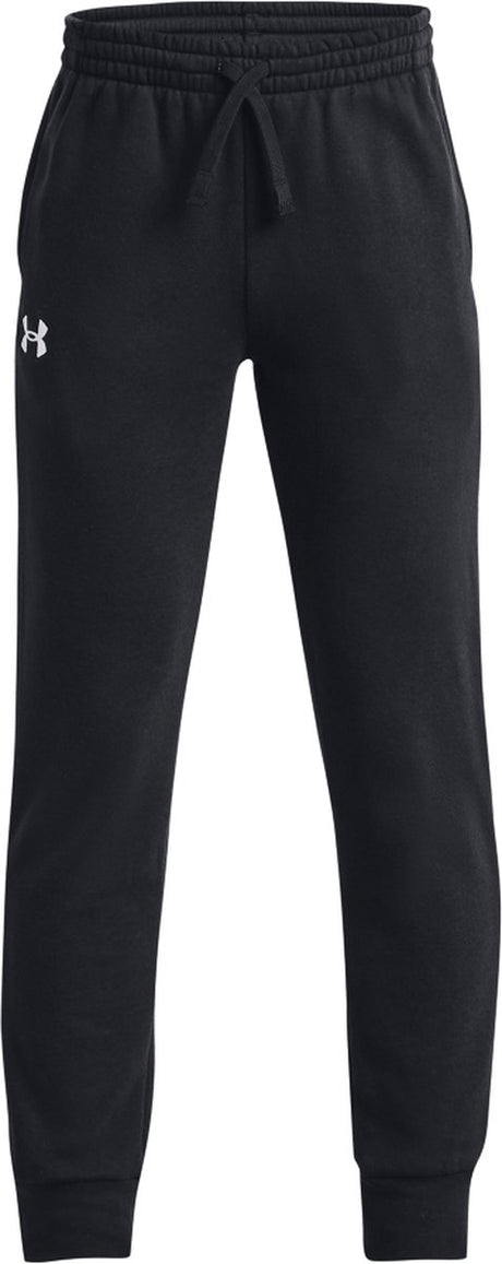 Under armour ua rival fleece joggers-blk drenge sportsbukser - sort - hvid