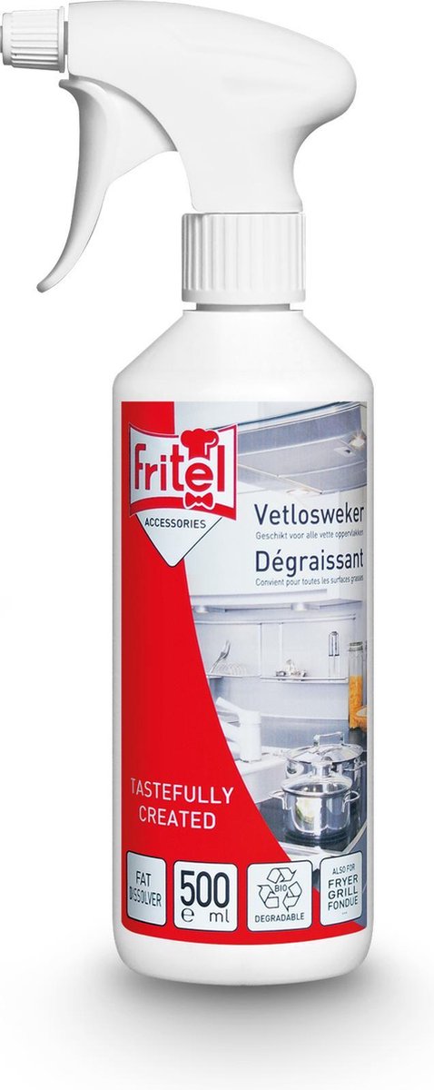 Fritel fedtfjerner 500ml til frituregryder, ovne, komfurer, emhætter, fondue, raclettes, grill