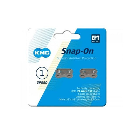 KMC Chain Switch - Snap -On - 1 8 - 8,60 mm - Sølv