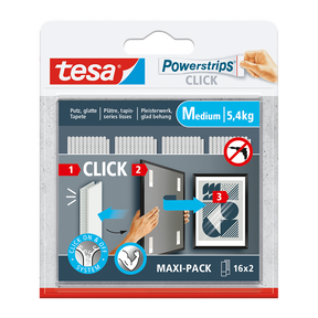 Tesa 1074179 - stikdåser klik 16x2 m | 6 stk