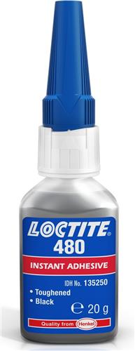 Loctite lynklæber sort 480 20gr