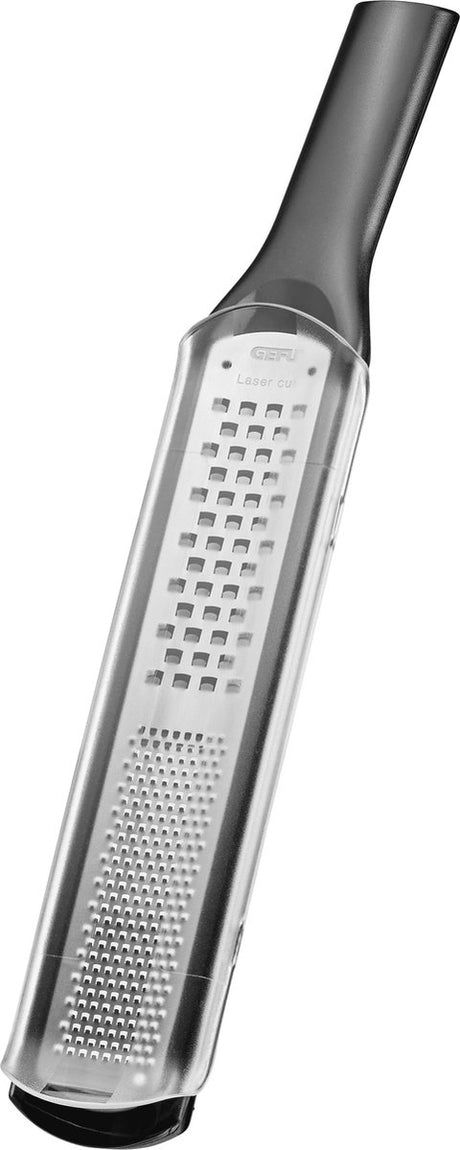 Gefu Rafino fint og groft rivejern 32,4 cm – 2-i-1 – laserskåret – rustfrit stål