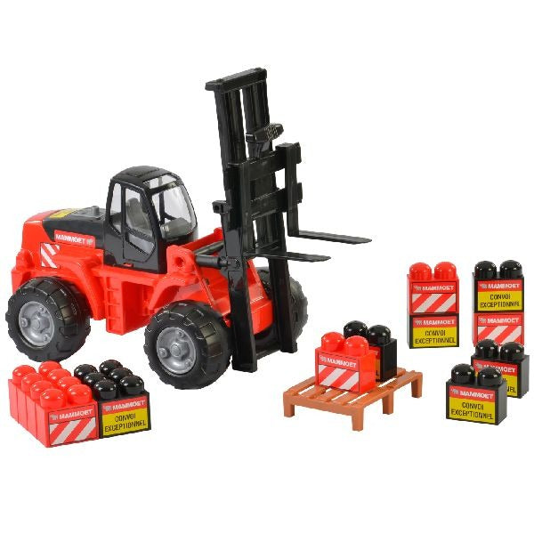 Polesie mammut gaffeltruck + byggeklodser