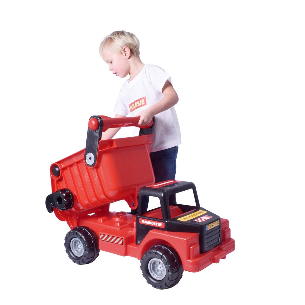 Polesie mammut mega dumper rød sort