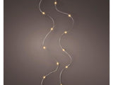 Lumineo micro led streng zilver klassiek warm 95cm-20l op batterij met timer