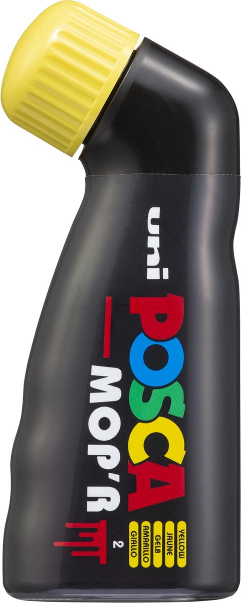 Posca mop'r malertusch xxl 3-19mm gul - super tyk malerpen - akryltusch - kuglepenne - tusch - moppe