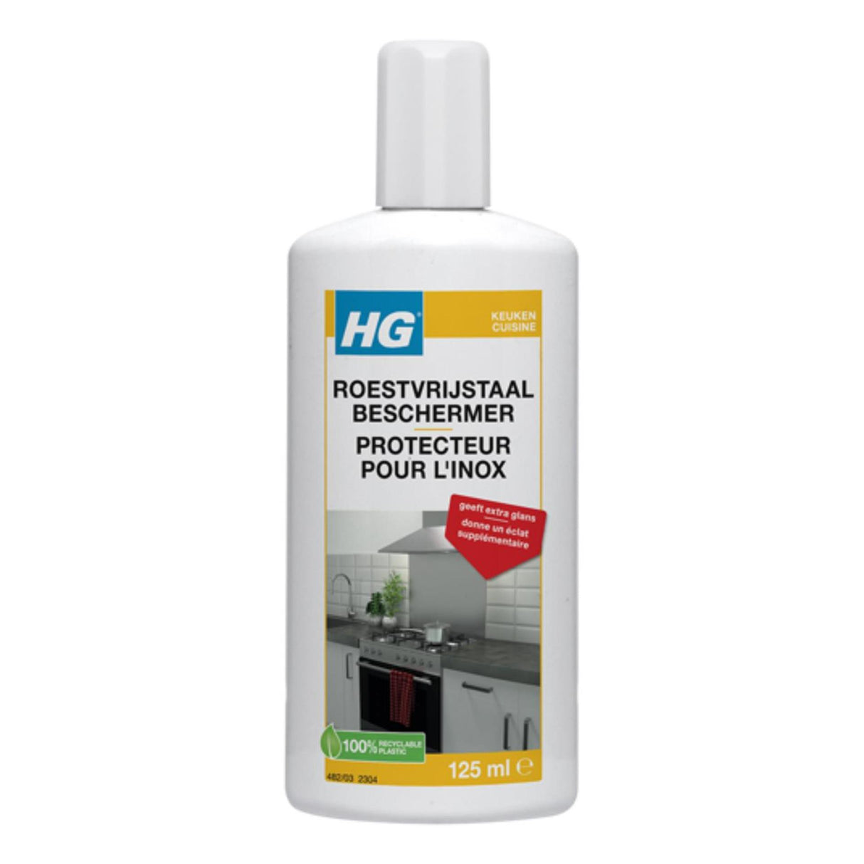 Hg rustfrit stålbeskytter 125ml