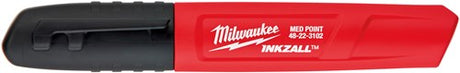 Milwaukee tilbehør inkzall fine point farve highlighter 4-delt sæt: sort, rød, blå og grøn - 48223106