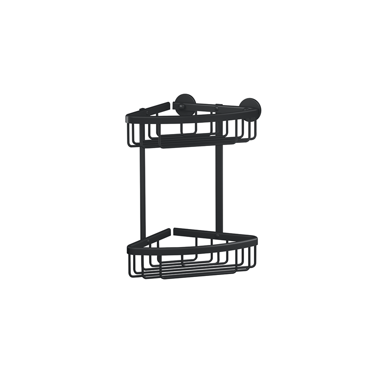 Tesa 1072289 - aluxx sort hjørnebruserstativ sort, dobbelt | 1 stk
