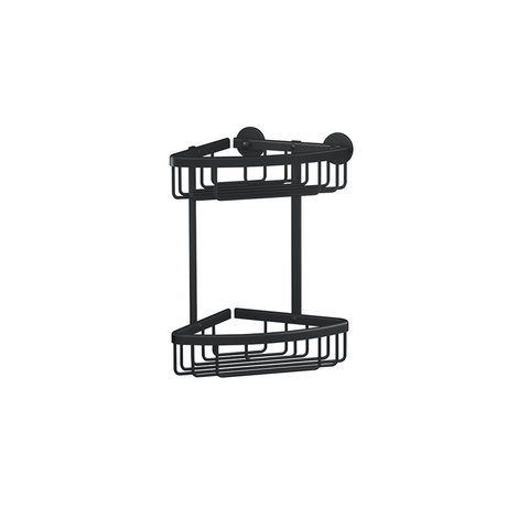 Tesa 1072289 - aluxx sort hjørnebruserstativ sort, dobbelt | 1 stk