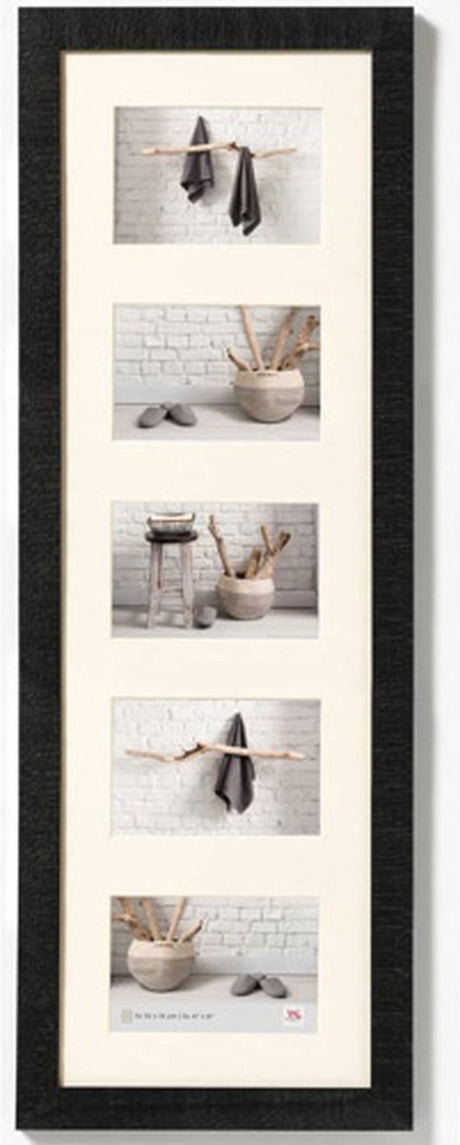 Walther home - træramme - fotostørrelse 5x10x15 cm - sort