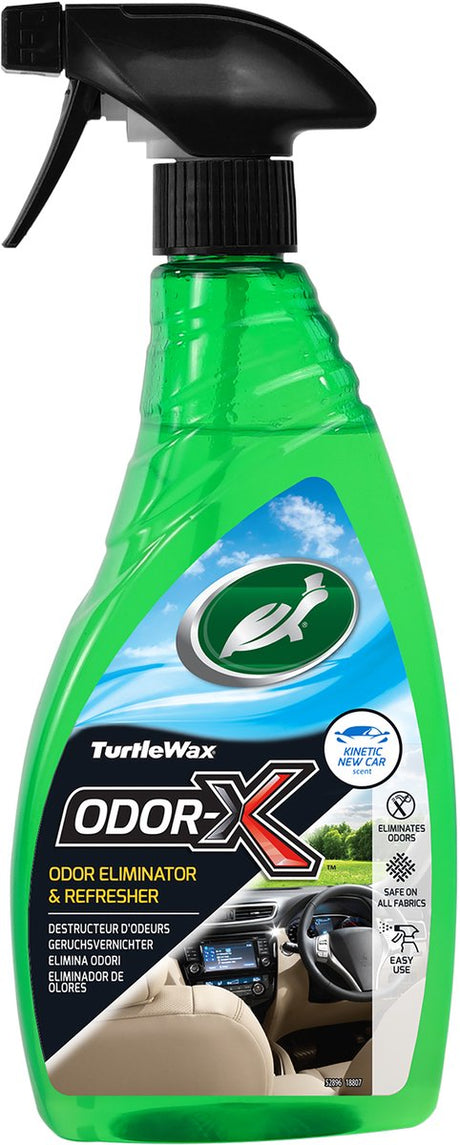 Turtle wax power out lugt x - fjerner ubehagelige lugte - efterlader ingen rester - frisk i op til 30 dage - behagelig nybil duft - 500ml