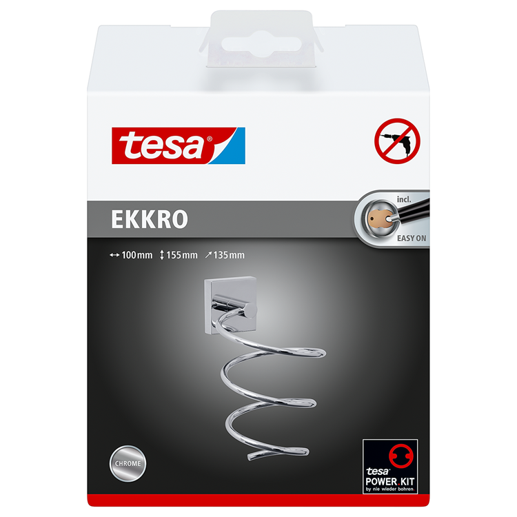 Tesa 1063237 - ekkro hårtørrerholder | 1 stk