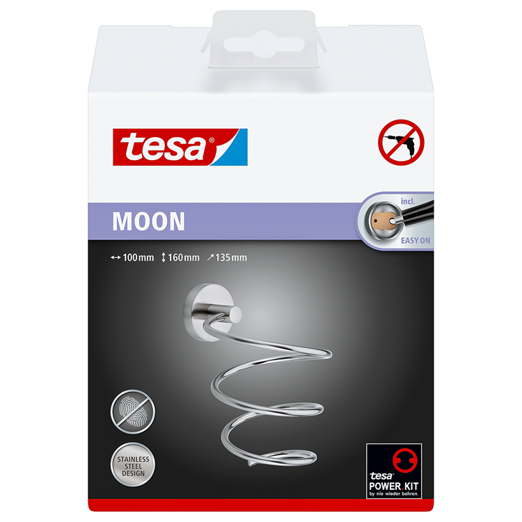 Tesa 1063242 - moon hårtørrer holder | 1 stk